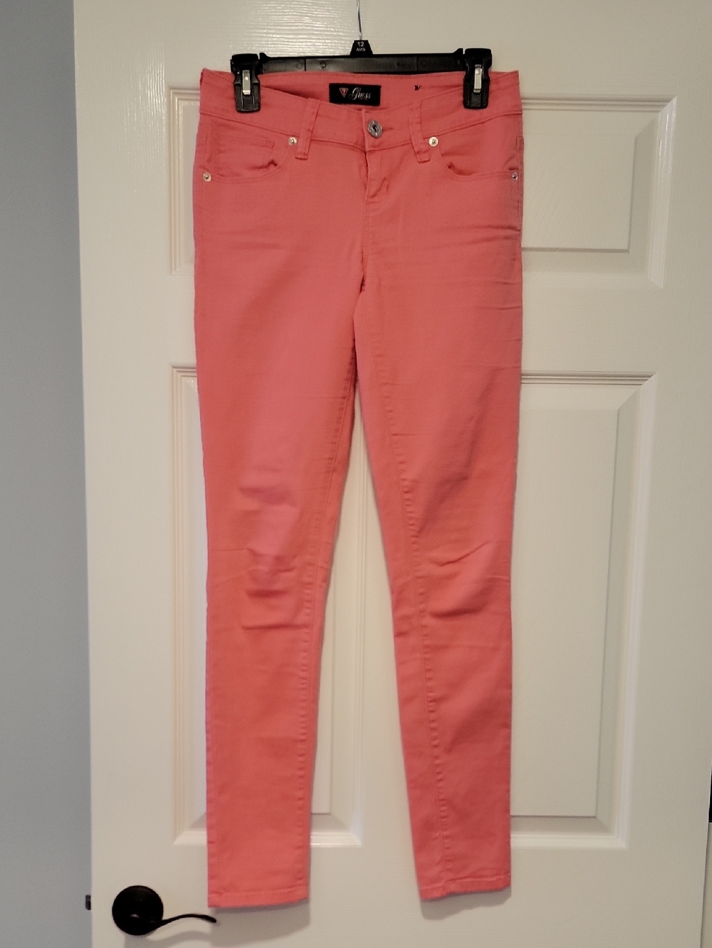 Guess Coral Pink Skinny Jeans
